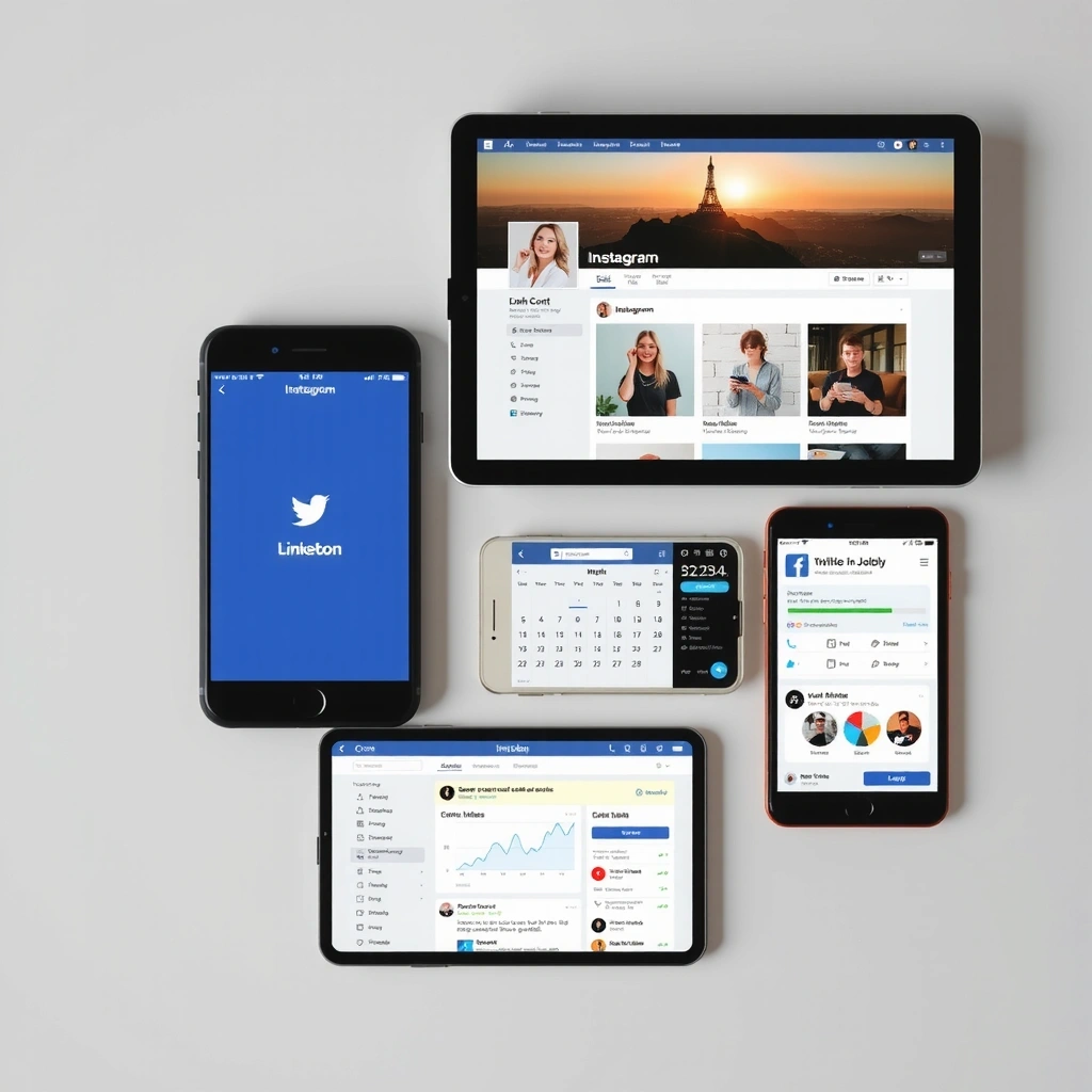 Social media management and content creation tools